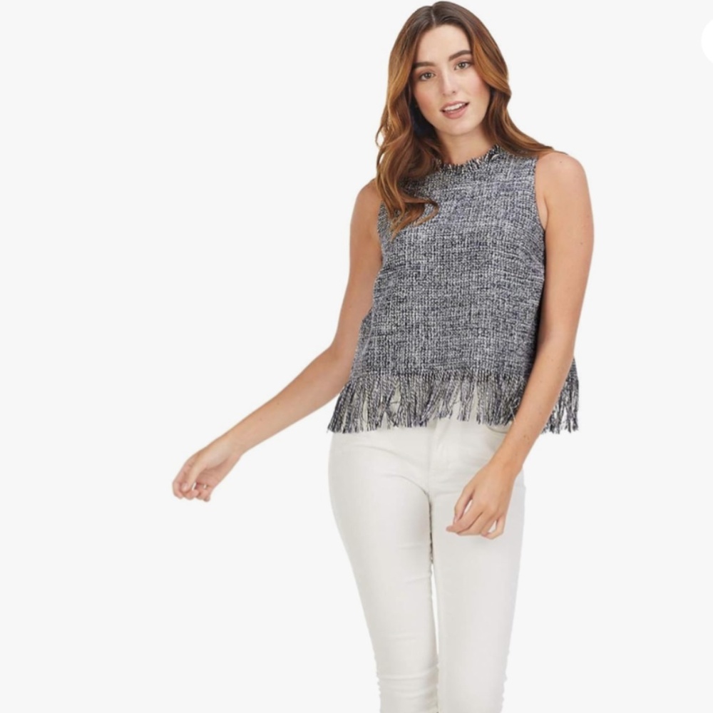 BRAND NEW! Mud Pie Baker Fringe Tank
